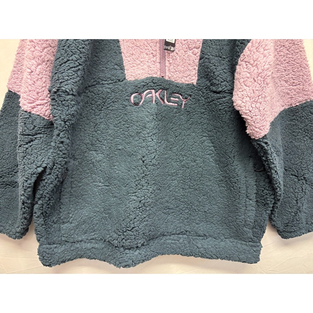 Oakley Jacket TNP Ember Half Zip Fleece Women Toadstool Black Performance XL NWT - Picture 3 of 10
